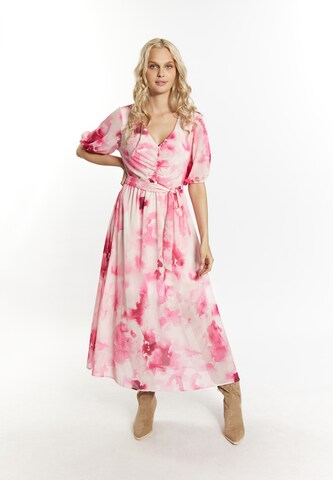 Robe IZIA en rose : devant