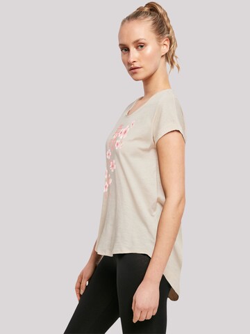 T-shirt 'Kirschblüten Asien' F4NT4STIC en beige