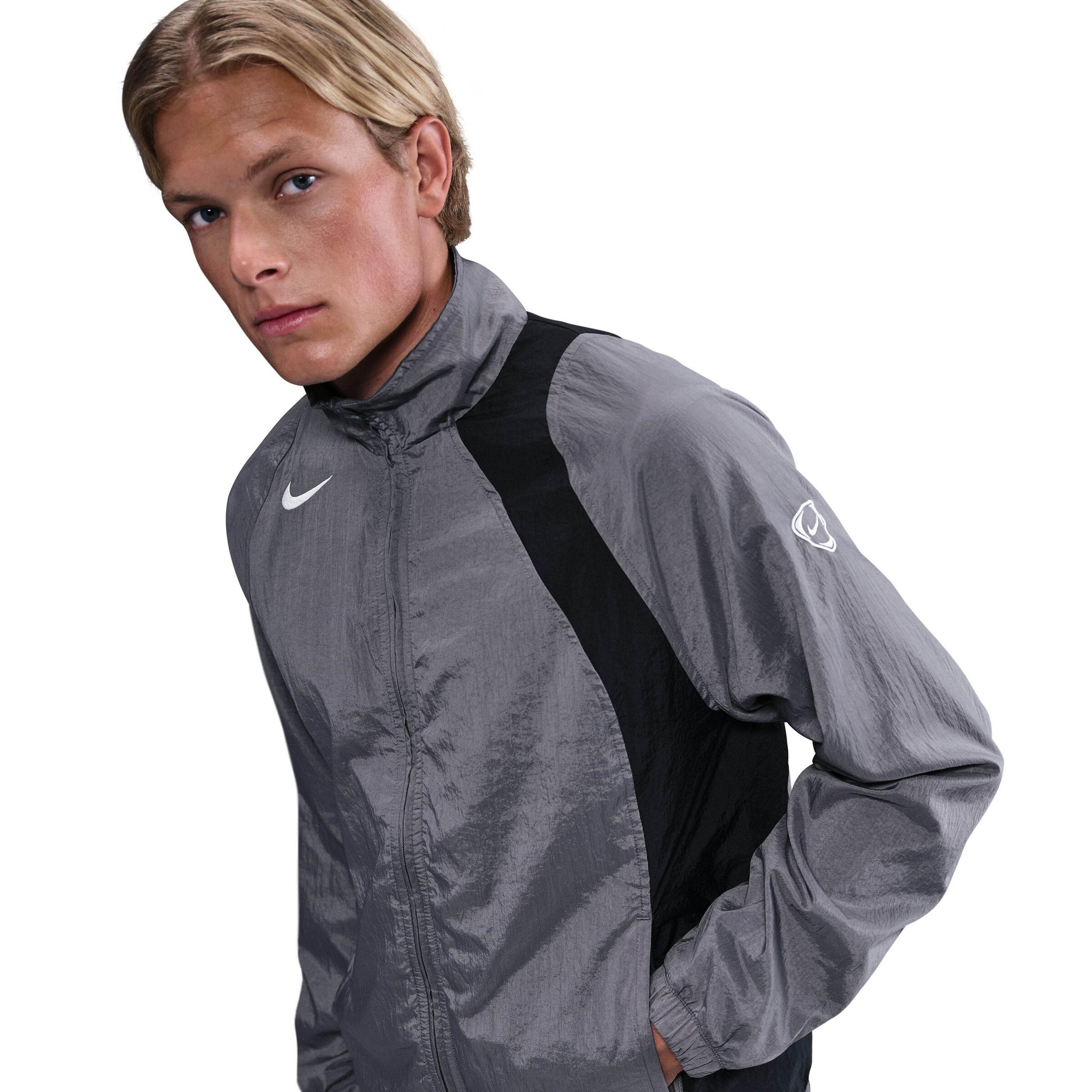 NIKE Training Jacket 'Total 90' in Grey