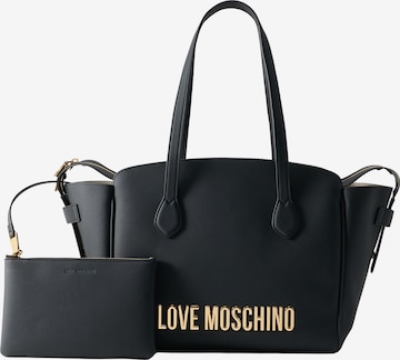 juoda Love Moschino Pirkinių krepšys: priekis