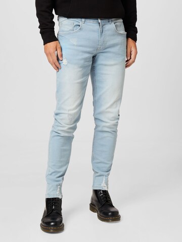 Coupe slim Jean 'Stockholm' Redefined Rebel en bleu : devant