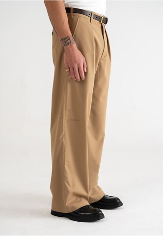 Wide Leg Pantalon 'SoHo' Prohibited en marron