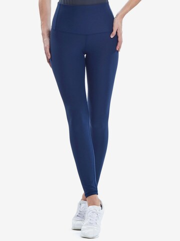 Winshape Skinny Sportsbukser 'HWL117C' i blå: forside