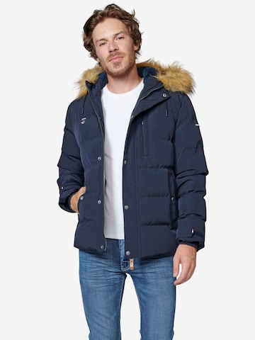 Veste d’hiver KOROSHI en bleu : devant