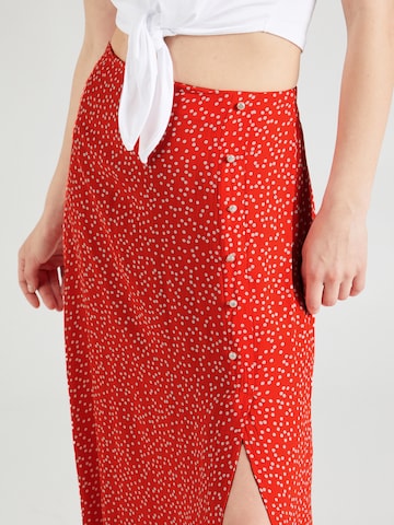 PIECES Skirt 'SUI' in Red
