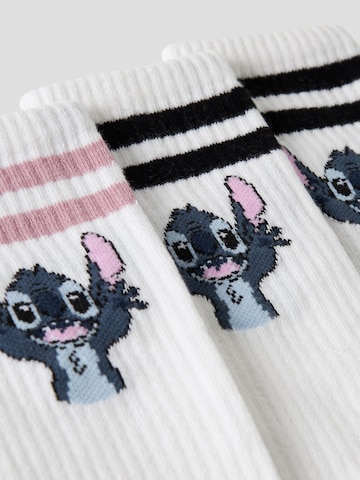 Chaussettes 'Stitch' TWO SOON en blanc