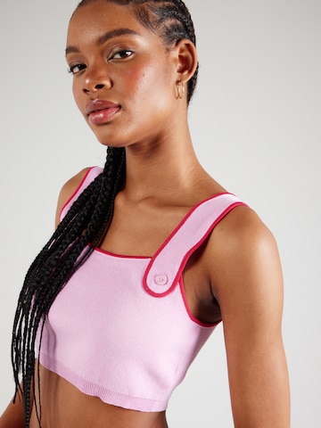 florence by mills exclusive for ABOUT YOU Knitted top 'FroYo' in Pink