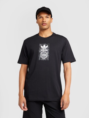 ADIDAS ORIGINALS Shirt in Black: front