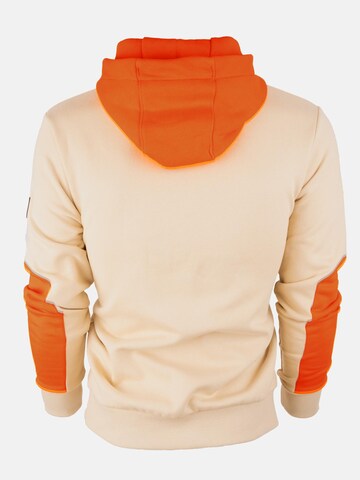FORSBERG Sweatshirt 'Hoodie mit reflektierendem Logo' in Beige