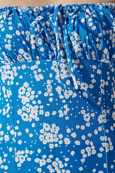 Happiness İstanbul Vestido de verano en 36 en azul neon / blanco, Vista del producto