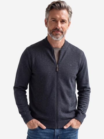 redmond Strickjacke 'Basic'‌‌‌‌‌‌‌ in Blau: Vorderseite