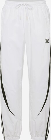 ADIDAS ORIGINALS Loose fit Trousers in White: front
