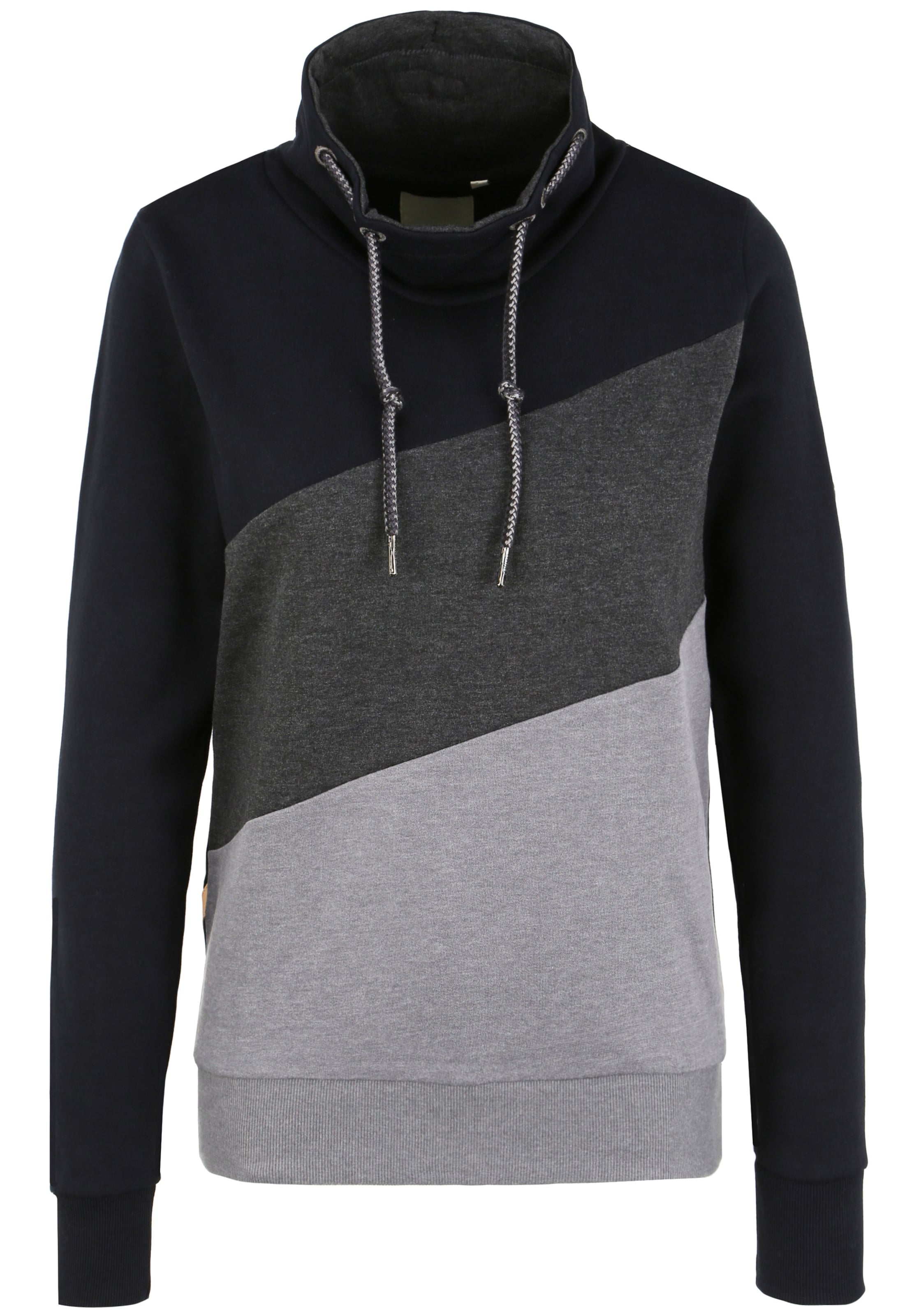 Oxmo Sweatshirt 'Agda' in Zwart: voorkant
