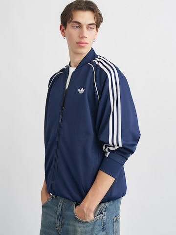 ADIDAS ORIGINALS Sweatvest 'SST Adicolor Classics' in Blauw: voorkant