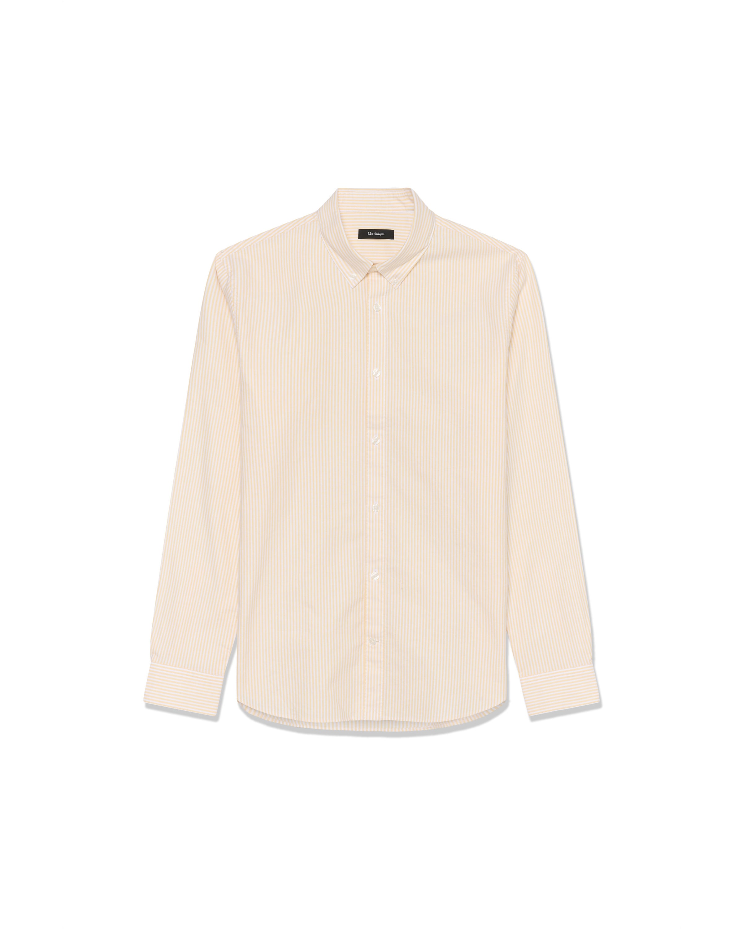Matinique Button Up Shirt in Yellow: front