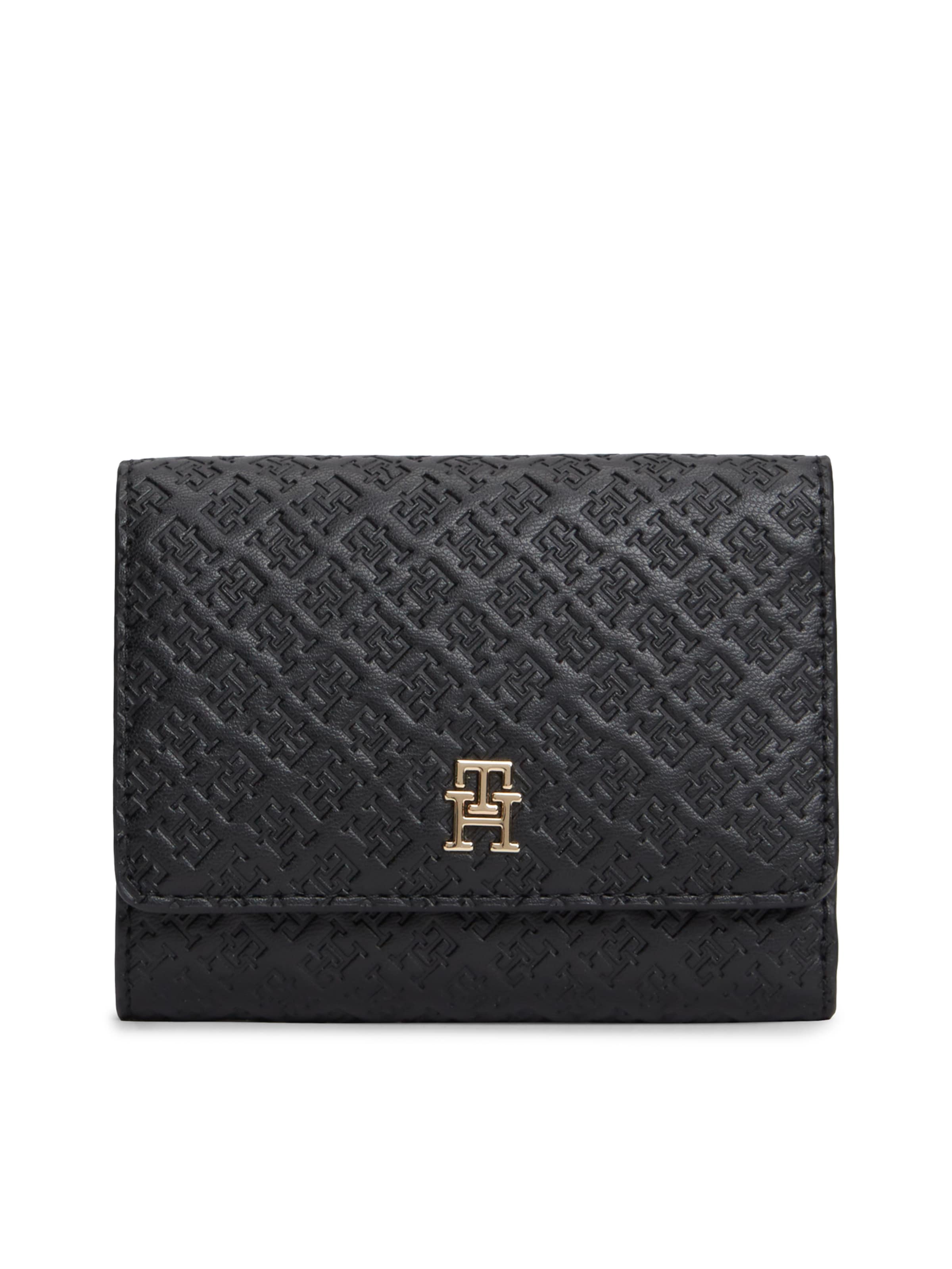TOMMY HILFIGER Geldbörse in Schwarz: Vorderseite