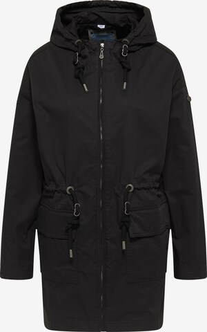 DreiMaster Vintage Between-Seasons Parka in Black: front