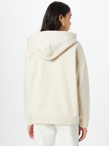 TOM TAILOR DENIM Sweatshirt in Beige