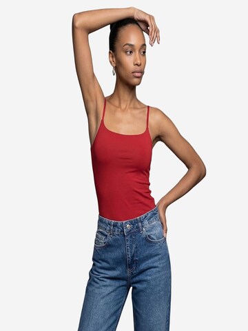 Dilvin - Blusa 'Blusen' em vermelho