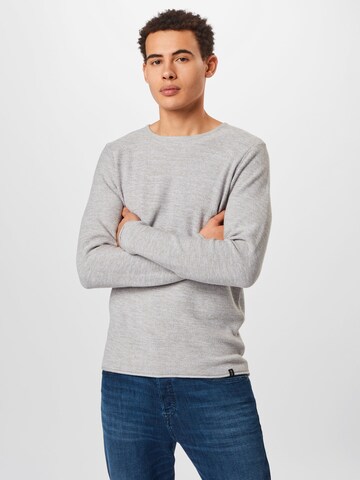 Pull-over 'Kristian' INDICODE JEANS en gris : devant