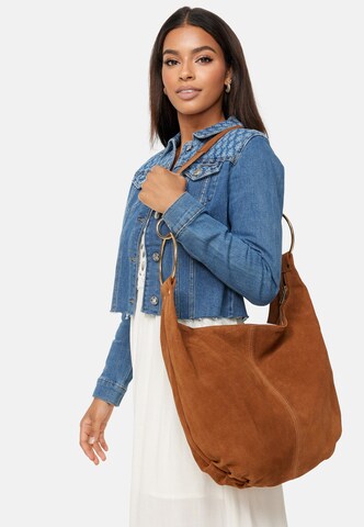 HARPA Handbag 'BOHO' in Brown