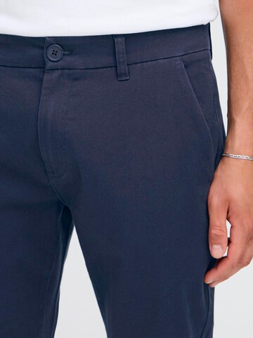 !Solid - regular Pantalón chino 'CHASE' en azul