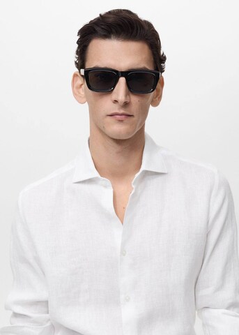 MANGO MAN Slim Fit Hemd 'Tucan' in Weiß