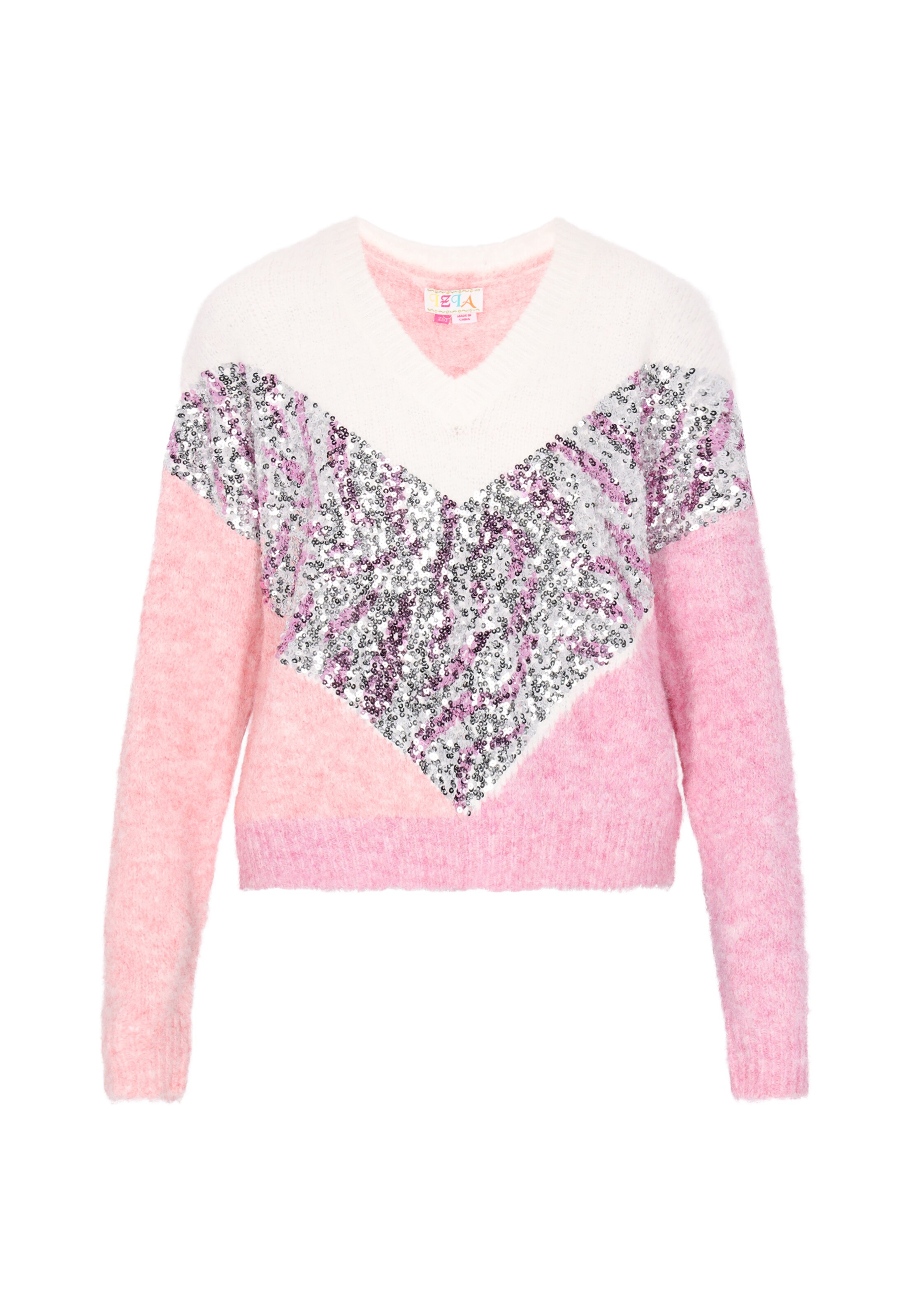 IZIA Trui in Roze: voorkant