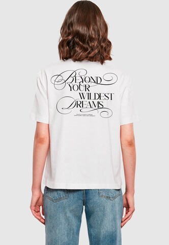 Miss Tee Shirt 'Dreamy' in White: front