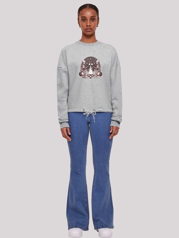 Sweat-shirt 'Skelette Lagerfeuer Marshmallow' F4NT4STIC en gris