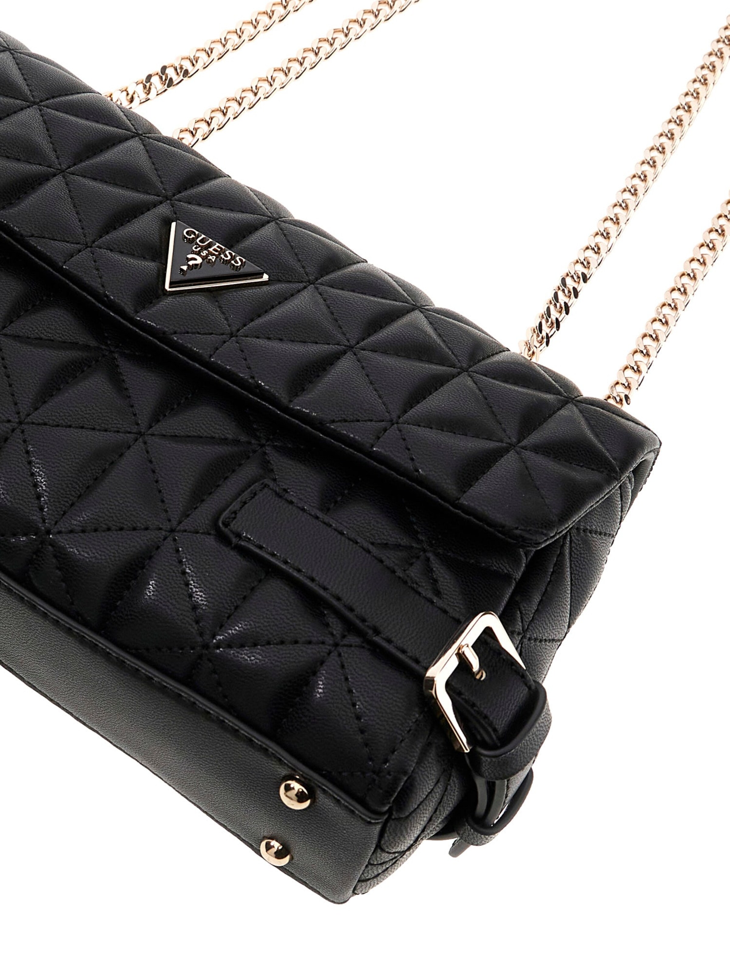 GUESS Olkalaukku 'PAISLEIGH' värissä musta