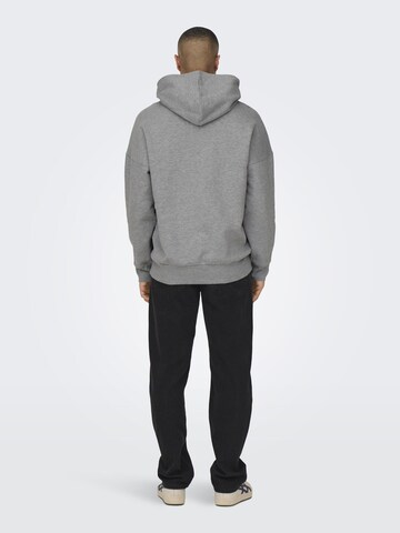 Slimfit Felpa 'Dan' di Only & Sons in grigio