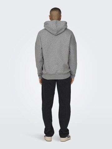 Only & Sons Slim fit Sweatshirt 'Dan' in Grey