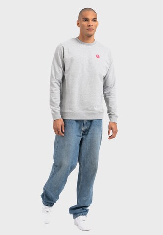 Oldskull Sweatshirt 'Retro Cherry Chaser Logo Graphic' in Grey