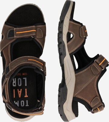 TOM TAILOR Hiking Sandals in Brown