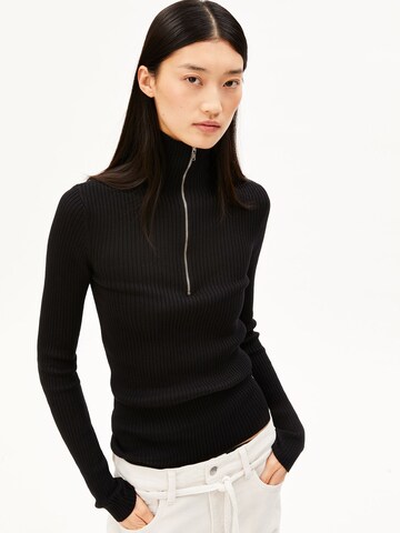 ARMEDANGELS Pullover 'COTTON KNIT' in Schwarz: Vorderseite