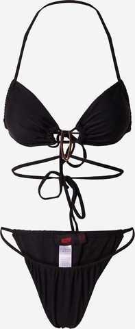 Bikini di Misspap in nero: frontale