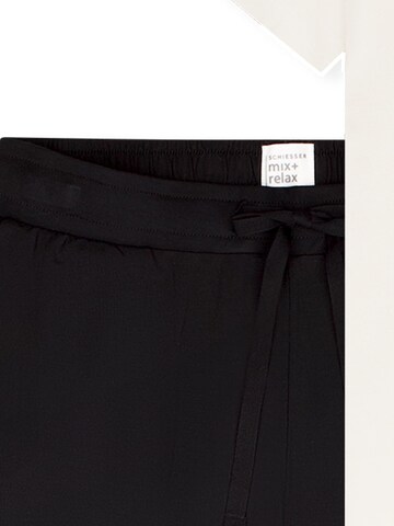 SCHIESSER Pyjama 'Mix & Relax' in Schwarz