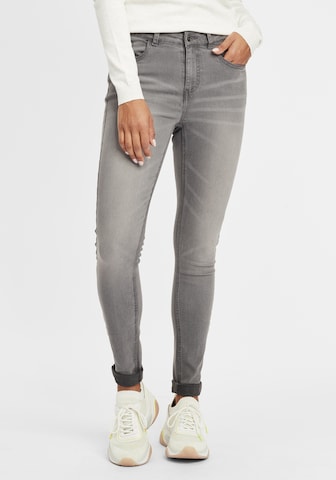 Oxmo Skinny Jeans 'Lenna' in Grijs: voorkant