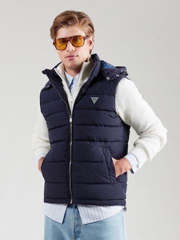 GUESS Vest in Blue: front