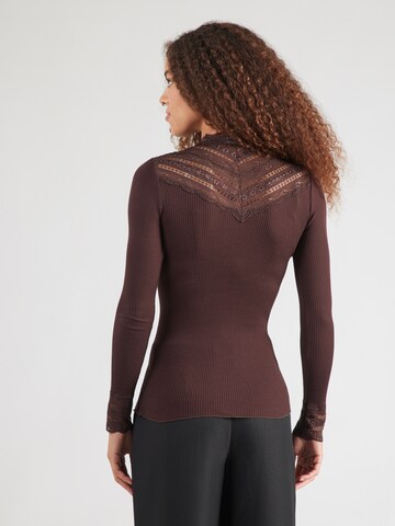 T-shirt rosemunde en marron