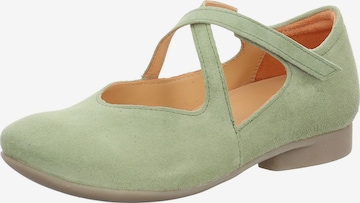 Ballerines à lanières THINK! en vert : devant