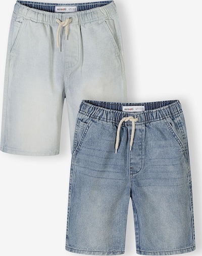 MINOTI Farkut koossa 98-104/short värissä sininen denim / pastellinsininen, Tuotenäkymä