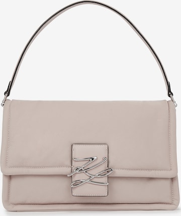 Karl Lagerfeld - Bolso de hombro en marrón: frente