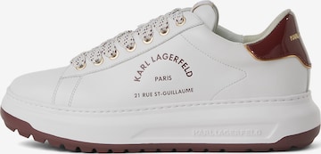 Karl Lagerfeld Matalavartiset tennarit värissä punainen: etupuoli