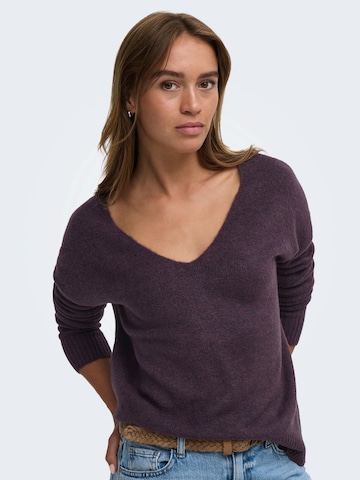 JDY Sweater 'JDYELANORA' in Purple