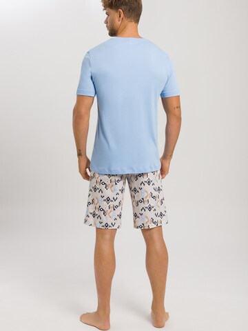 Hanro Short Pajamas ' Night & Day ' in Blue