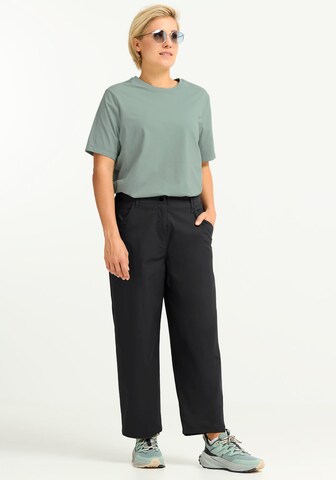 JACK WOLFSKIN Loose fit Outdoor Pants in Black