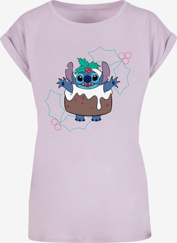 Maglietta 'Lilo And Stitch - Pudding Holly' di ABSOLUTE CULT in lilla: frontale
