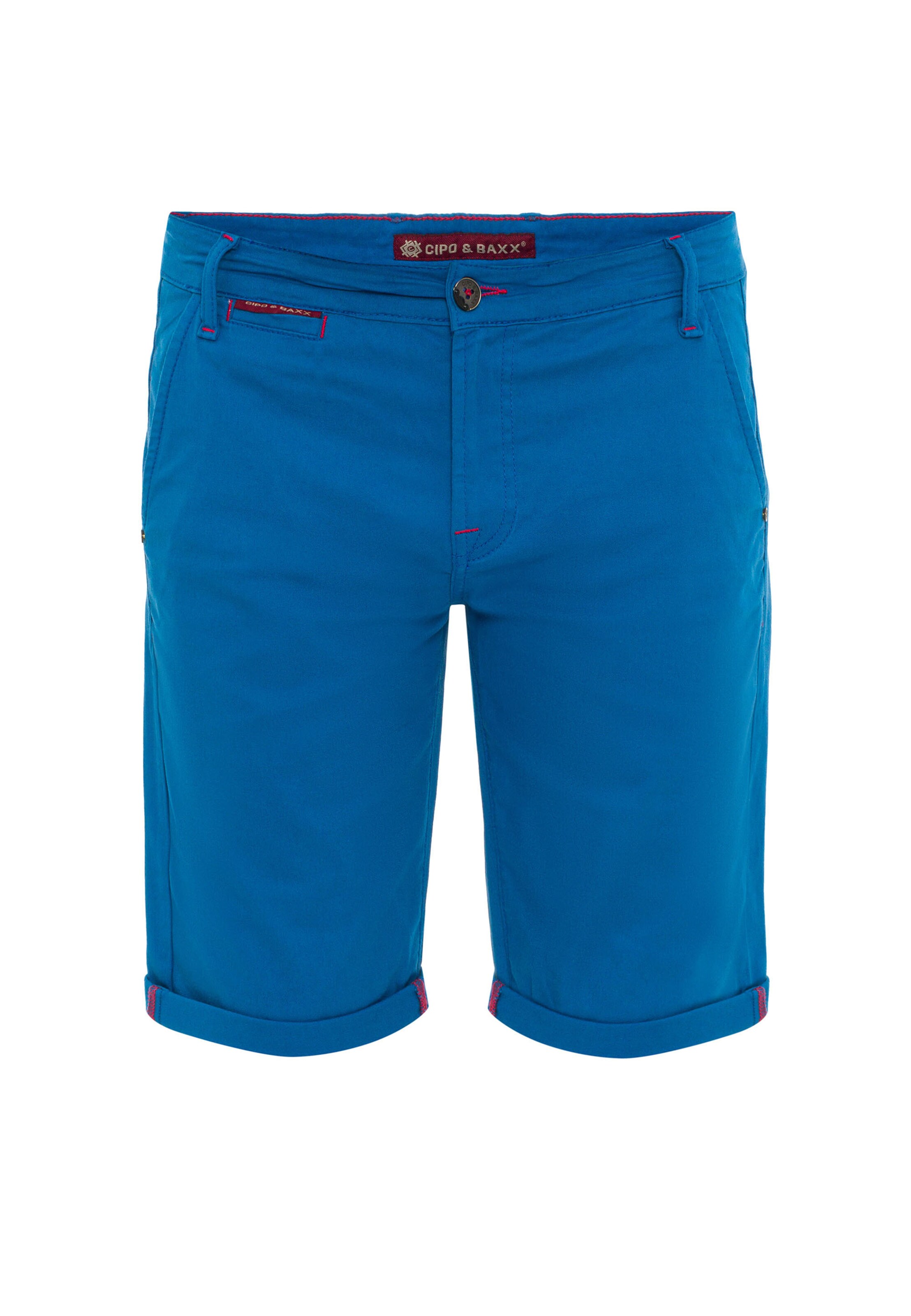 CIPO & BAXX Broek in Blauw: voorkant